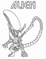 Alien Coloring Pages Print sketch template