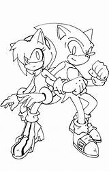 Sonic Amy Coloring Pages Kissing Lineart Sonamy Color Printable Print Getcolorings Getdrawings Deviantart Sketch Colorings Template sketch template