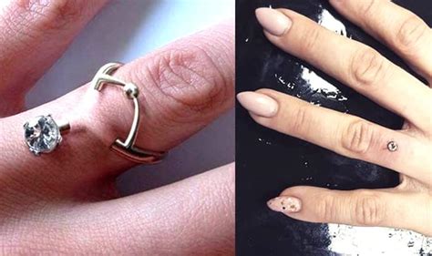 wedding ring piercing pictures wedding rings sets ideas