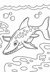 Ichthyosaurs sketch template