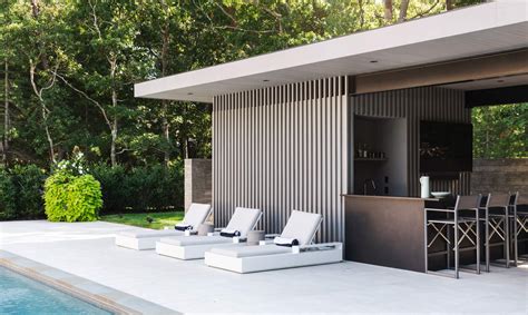 cabana  hamptons modern pool house