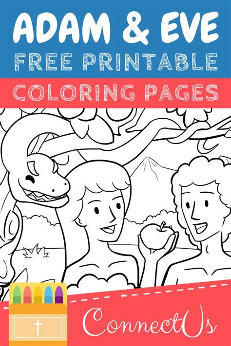 printable adam  eve coloring pages  kids connectus