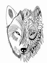 Werewolf Coloring Pages Face Getdrawings Drawing sketch template