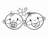 Coloring Twins Pages Dibujo Coloringcrew Children Brother Big Color Getcolorings Printable Getdrawings sketch template