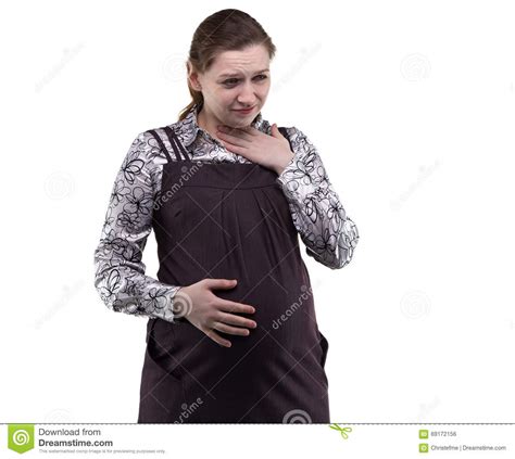zwanger vrouw en het zuur stock foto afbeelding bestaande