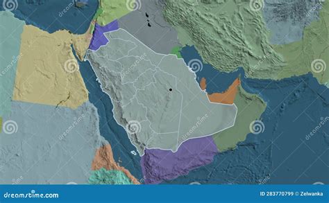 shape  saudi arabia  regional borders administrative stock