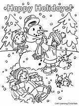 Snowman sketch template