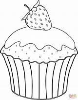 Muffin Coloring Pages Strawberry Muffins Cupcakes Cupcake Printable Ausmalbild Color Mit Cup Para Colorear Cake Kids Drawings Drawing Dibujos Zeichnung sketch template