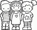 Przyjaciele Kolorowanki Najlepsi Dzieci sketch template