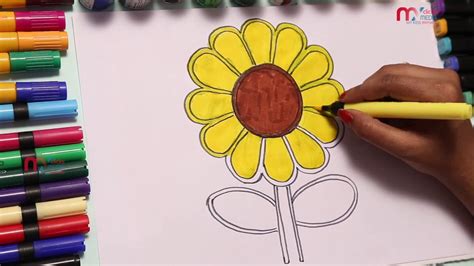 draw  flower easy step  step simple examples  drawngs  kids