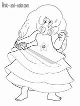 Steven Universe Coloring Pages Rose Color Printable Jasper Print 1200px 94kb sketch template