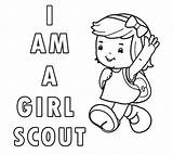 Scout Coloring Girl Pages Daisy Scouts Printable Am Kids Sheets Cookie Cool2bkids Junior Girls Power sketch template