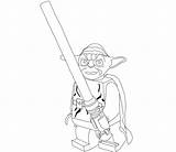 Coloring Pages Wars Star Lego Yoda Lightsaber Death Holding Lightsabers Tano Ahsoka Color Printable Simple Print Drawing Getdrawings Getcolorings Online sketch template