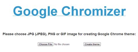 chromizer browser theme creator google chrome chrome helpful