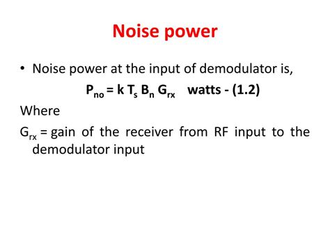 system noise temperature  gt ratio powerpoint    id
