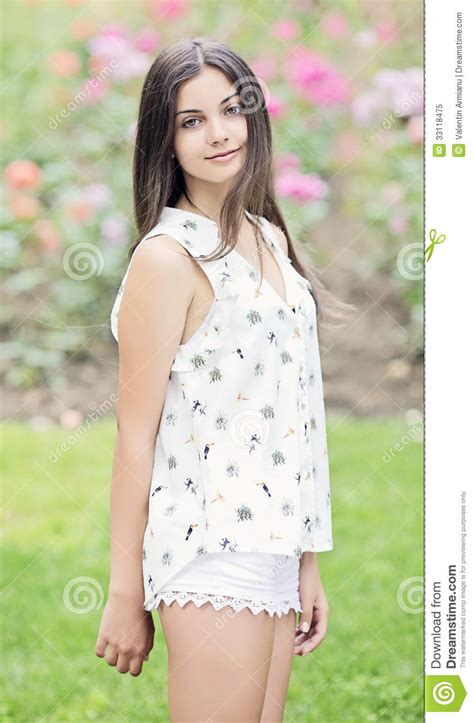 beautiful teen girl outdoor stock image image of outdoor