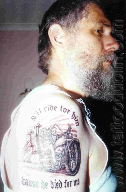 black shade jesus biker tattoo neil   gods squad chr flickr