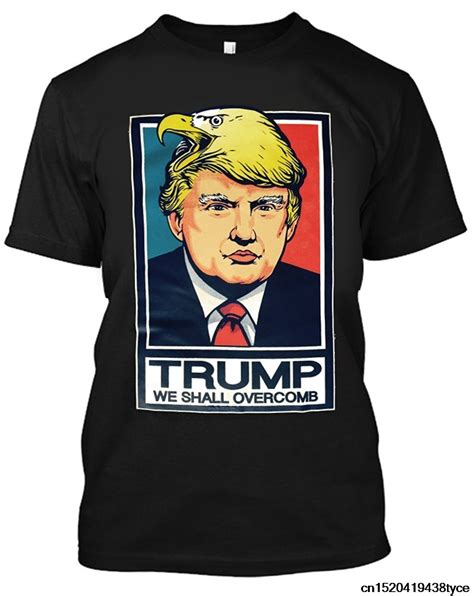 hot sale fashion t shirt adult donald trump we shall overcomb political