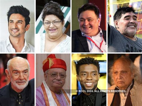 Celebrity Deaths Of 2020 Ssr Irrfan Khan Soumitra Sean Connery