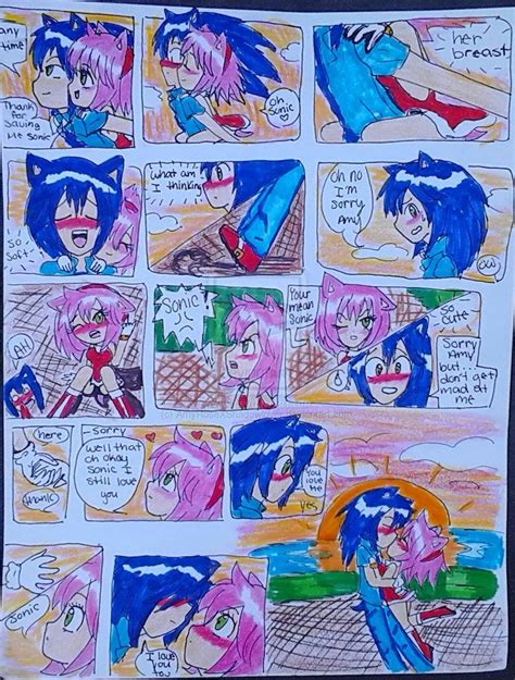 sonamy short comic i love you and a kiss by amyrosexshadowlover on deviantart forever love