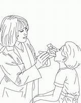 Doctor Coloring Pages Kids Female Woman Comments Library Clipart Books sketch template