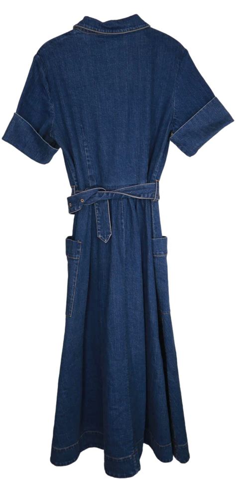 Co Essentials Women S Denim Button Front Dress Ebay