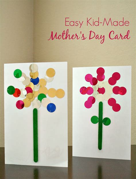 easy mothers day card kids   fantastic fun learning