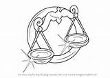 Libra Zodiac Sign Draw Step Drawing Signs Tutorials Drawingtutorials101 Tutorial Learn Getdrawings sketch template