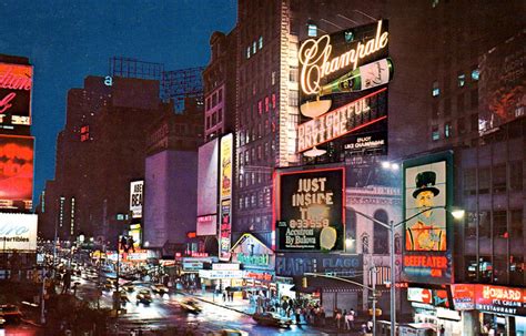 vintage broadway   york time square  flickr