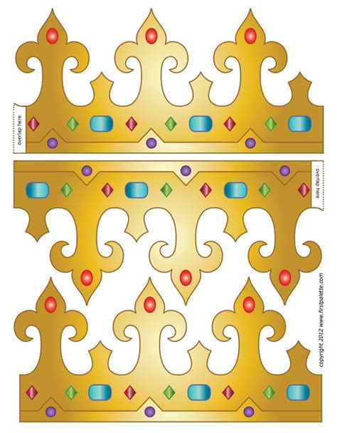 royal paper crowns crown printable templates printable