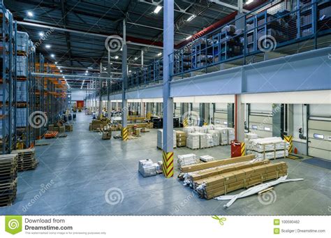 industrial goods    large warehouse editorial photography
