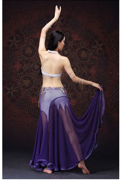 New Oriental Beaded Professional Belly Dance Costume For Performance