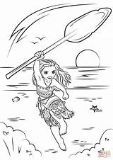Moana Coloring Pages Princess Getcolorings sketch template