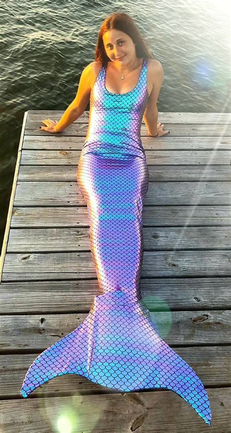 Mermaid Tail Walkable Swimmable With Invisible Zipper Bottom Add