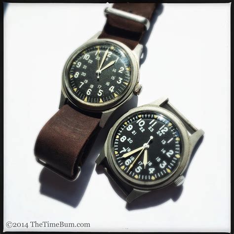 vintage vietnam war era  military field watches  time bum