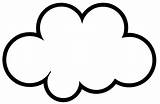Cloud Nube Nuage Coloriage Fluffy Coloriages sketch template
