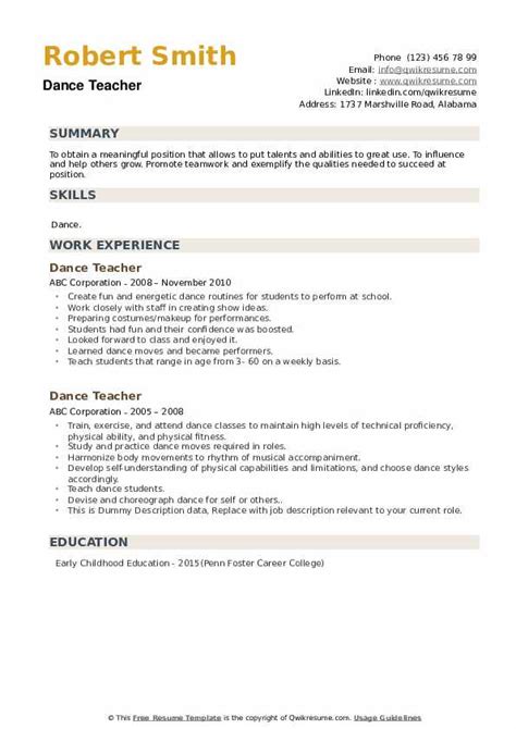 ance instructor resume templates pia shaw