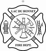 Fire Maltese Cross Firefighter Department Vector Clipart Logo Dept Badge Coloring Rescue Clip Symbols Shield Blank Cliparts Firefighters  Template sketch template