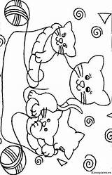 Poezen Katten Coloriage Gatti Chats Dieren Disegno Preleva Gifgratis 保存 sketch template