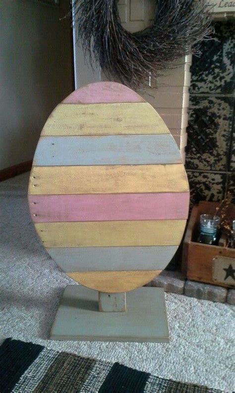 Pallet Easter Egg Decoração De Pascoa Projetos De Páscoa Artesanato