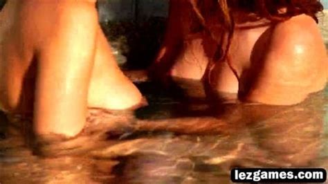 Watch Ellena Woods And Nina North Having Lesbian Sex In The Swimming