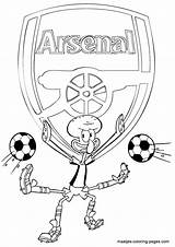 Arsenal Soccer Coloring Squidward Pages Football Playing Logo Club Printable Maatjes sketch template