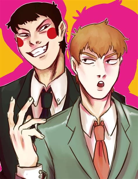 Reigen And Dimple Mob Psycho 100 8x11 Print Etsy Uk