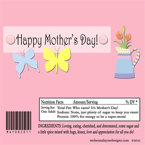 printable mothers day candy bar wrappers printable word searches