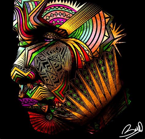 african patterns baro color blending gcse black art body art art