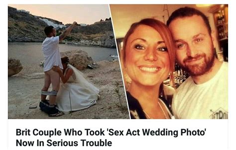 Wth Were These Tacky People Thinking Wedding Photos Sex Act Couples