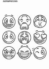 Emoticons Emojis sketch template