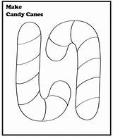 Coloring Cane Candy Canes Pages Kids Printable Template Crafts Make Christmas Preschool Children Color Projects Templates Preschoolers Print Felt Cute sketch template