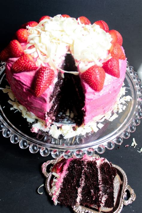 Chocolate Cake With Pink Vanilla Buttercream
