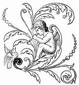 Angel Clipart Coloring Pages Italophile Angelo sketch template